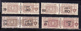 ITALY KINGDOM ITALIA REGNO 1923 1925 PACCHI POSTALI SOPRASTAMPATI SURCHARGED COMPLETE SET SERIE COMPLETA MNH - Pacchi Postali