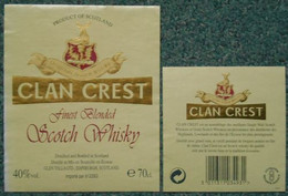 04 / Etiquette Whisky Clan Crest Scotland Cerf - Whisky