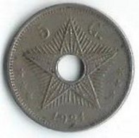 M526 - BELGISCH CONGO - 5 CENT 1921 - 1910-1934: Alberto I