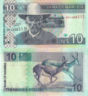 NAMIBIA, 10 DOLLARES, 2010, P4c, UNC - Namibië