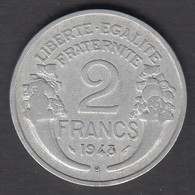 France 2 Francs 1948 B Frankreich #1885 - 2 Francs