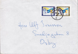 Sweden TIDAHOLM 1967? Cover Brief OSBY Joint Issue W. Finland MH-16 Pair - Storia Postale