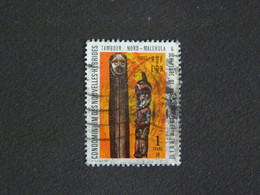 NOUVELLES NEW HEBRIDES YT 334 OBLITERE - TAMBOUR NORD MALEKULA SCULPTURE DE GARDE NORD AMBRYM - Used Stamps