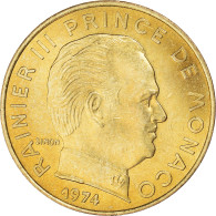 Monnaie, Monaco, Rainier III, 20 Centimes, 1974, SPL, Bronze-Aluminium - 1960-2001 Nouveaux Francs