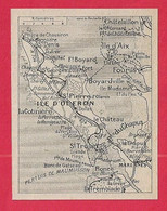CARTE PLAN 1934 - ILE D'OLÉRON - St TROJAN - ILE D'AIX - FOURAS - LA COTINIERE - FORT BOYARD - Topographical Maps
