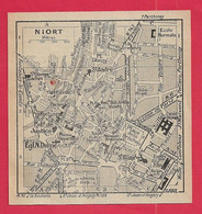 CARTE PLAN 1934 - NIORT - Topographical Maps