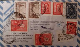 Argentina , 1969 , Cindelmet Corporation Industrial Del Metal , Registration  Label , Nassauplein Postmark - Covers & Documents