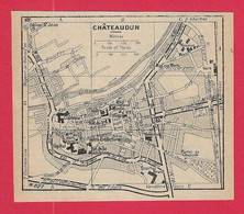 CARTE PLAN 1934 - CHATEAUDUN - Topographical Maps
