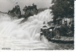 Rheinfall, Foto-AK, Nicht Gelaufen, Stempel Schloss Laufen Am Rheinfall - Laufen-Uhwiesen 