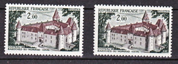 France 1726 Variétés Gomme Tropicale Et Normal Peu Visible Sur Scan Bazoches Neuf ** TB MNH Sin Charnela 46 - Unused Stamps