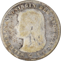 Monnaie, Pays-Bas, Wilhelmina I, 25 Cents, 1897, Utrecht, TB, Argent, KM:115 - 25 Centavos