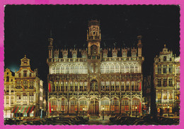 280826 / Belgium - Bruxelles Brussel Brussels - Night Town Square King's House Grand Place Maison Du Roi PC Belgique - Brüssel Bei Nacht