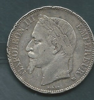 5 Fr Napoléon III 1868 BB    Silver, Argent-  Pic 83 08 - 5 Francs