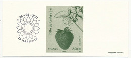 FRANCE - Gravure Du Timbre 2,00E Fête Du Timbre 2011 - Le Timbre Fête La Terre + Oblitération Marseille - Luxury Proofs