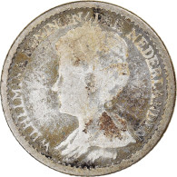 Monnaie, Pays-Bas, Wilhelmina I, 25 Cents, 1913, Utrecht, TB, Argent, KM:146 - 25 Centavos