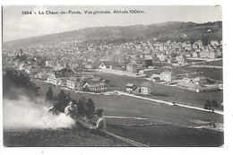 Cpa SUISSE-La CHAUX-DE-FONDS- VUEGENERALE-Altitude 1000m- Animée-dos Vierge Et Divisé-belle Carte - La Chaux