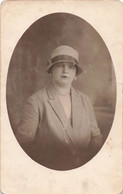 CARTE PHOTO 1926 - Olga CARPENTIER - MODE Femme Au CHAPEAU - Genealogy