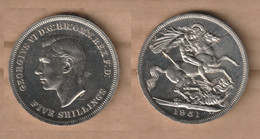 GRAN BRETAÑA   5 Shillings  (Festival Of Britain) 1951 Festival Of Britain, Copper-nickel • 28.28 G • ⌀ 38.61 Mm KM# 880 - Altri & Non Classificati