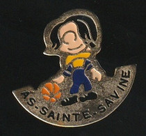 75460-Pin's.Sainte Savine Basketball. - Basketball