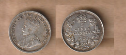 CANADA  5 Cents -  1920   Silver (.800)  • 1.167 G • ⌀ 15.494 Mm KM:22.a - Canada