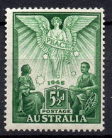 AUSTRALIA/1946/MH/SC#202/ ANGEL OF PEACE "MOTHERHOOD" AND "INDUSTRY" - Mint Stamps