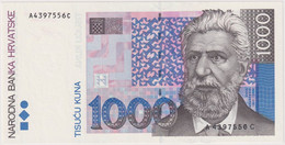 CROATIA , 1000 KUNA  21.10.1993. AUNC - Croatia