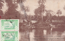 CPA Village De La Cote D'ivoire - Voisin Des Plantations Qui Nous Fournissent Les Kolas Fraiches - Costa De Marfil