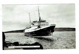 ECOSSE M.V. St. Ninian Arriving At Lerwick Plan Peu Courant - Shetland
