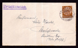 DR Brief Drucksache  PUTZKAU (AMTSH. BAUTZEN) - Bischofswerda - 4.4.36 - Mi.513 - Storia Postale