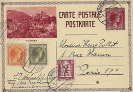 Luxembourg - Luxemburg -  Carte-Postale  1935  Adressé à Monsieur Henry Pollet , Paris - Postwaardestukken