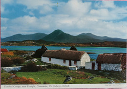 Carte Postale Couleur : IRLANDE : Galway : Thatched Cottage, Near Renvyle, Connemara - Galway