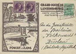 Luxembourg - Luxemburg -  Carte-Postale  1927 - Adressiert An Die Geschätsstelle Der Breslauer " Volkswacht " Breslau - Postwaardestukken