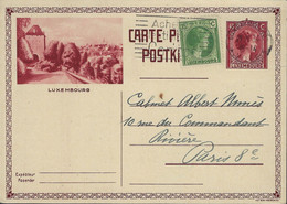 Luxembourg - Luxemburg -  Carte-Postale  1934  Adressé   Cabinet Albert Nunés , Paris - Postwaardestukken