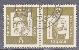 GERMANY    SCOTT NO 824  USED  YEAR  1961  TETE BECHE PAIR - Used Stamps