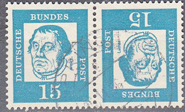 GERMANY    SCOTT NO 828  USED  YEAR  1961  TETE BECHE PAIR - Used Stamps