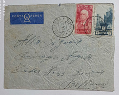 Busta Di Lettera Per Via Aerea Da Addis Abeba Per Limana (BL) 22/04/1937 - Etiopia