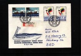 Finland 1975 Interesting Registered Letter - Covers & Documents