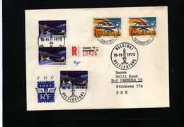 Finland 1973 Interesting Registered Letter - Covers & Documents