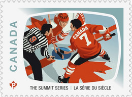 2022 Canada USSR Hockey The Summit Series Single Stamp From Booklet MNH - Timbres Seuls