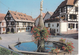 DAMBACH LA VILLE PLACE DU MARCHE AVEC SA FONTAINE   REF 77163 - Dambach-la-ville