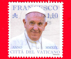 VATICANO - Usato - 2019 - Pontificato Di Papa Francesco - Anno MMXIX - 1.10 - Used Stamps