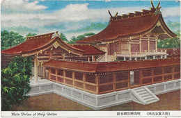 22-9-2987 - MAIN SHRINE OF MEIJI SHRINE - Trace De Colle Au Dos - Tokio