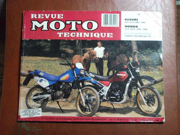 Revue Moto Technique N°62 - Juillet-Août 1986 - Suzuki DR 125S + Honda XLV 750R - Moto