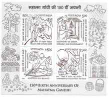 INDIA 2020 MAHATMA GANDHI, EDUCATION, POTTERY, HEALTH & NATURE CARE, ECOLOGY, ENVIORNMENT ....MS MNH - Neufs