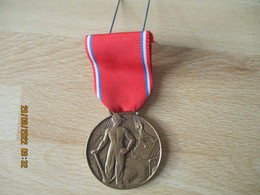 Medaille Bronze Avec Ruban Syndicat Entrepreneurs Travaux Publics - Altri & Non Classificati