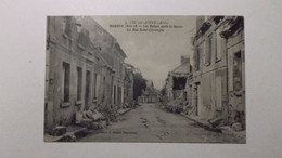 VIC SUR AISNE   Les Ruines Après La Guerre  La Rue Saint Christophe - Vic Sur Aisne