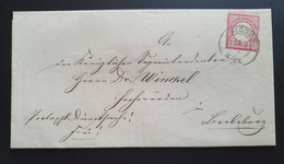 Deutsches Reich Brustschild 1872, Brief 1 Gr. SIEGEN 15/7 - Lettres & Documents