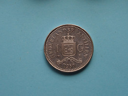 1980 - 1 Gulden ( For Grade, Please See Photo ) XXF ! - Nederlandse Antillen