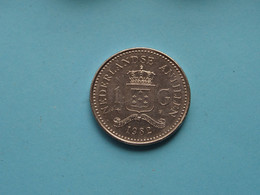 1982 - 1 Gulden ( For Grade, Please See Photo ) XXF ! - Netherlands Antilles