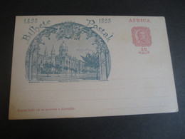 AFRICA 10 Reis 1498 1898 Bilhete Postal Stationery Card PORTUGAL Colonies - Portugiesisch-Afrika